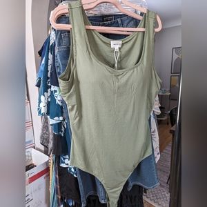 Heyson army green bodysuit
